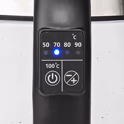 Nedis KAWK320EGS bouilloire 1,7 L 2200 W Acier inoxydable, Transparent