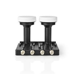 Nedis SLNBQDM60BK convertisseur abaisseur de fréquence Low Noise Block (LNB) Noir