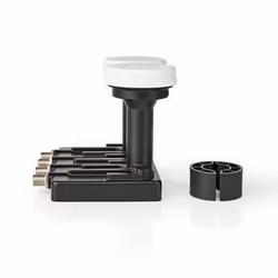 Nedis SLNBQDM60BK convertisseur abaisseur de fréquence Low Noise Block (LNB) Noir