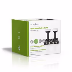 Nedis SLNBQDM60BK convertisseur abaisseur de fréquence Low Noise Block (LNB) Noir - Vue supplémentaire 7