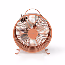 Nedis FNCL10PK20, Ventilateur à lame domestique, Rose, Table, Métal, 25 cm, Foie