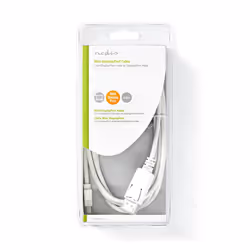 Nedis CCGB37404WT20 câble DisplayPort 2 m Mini DisplayPort Blanc