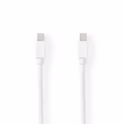 Nedis CCGB37504WT20, 2 m, Mini DisplayPort, Mini DisplayPort, Mâle, Mâle, 7680 x 4320 pixels