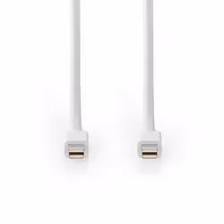Nedis CCGB37504WT20 câble DisplayPort 2 m Mini DisplayPort Blanc