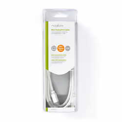 Nedis CCGB37504WT20 câble DisplayPort 2 m Mini DisplayPort Blanc