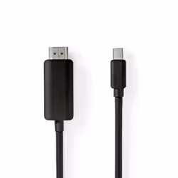Nedis CCGB37604BK20 câble vidéo et adaptateur 2 m Mini DisplayPort HDMI Noir