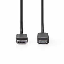 Nedis CCGP37104BK20 câble vidéo et adaptateur 2 m DisplayPort HDMI Noir