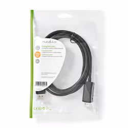 Nedis CCGP37104BK20 câble vidéo et adaptateur 2 m DisplayPort HDMI Noir