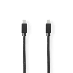 Nedis CCGP37504BK20 câble DisplayPort 2 m Mini DisplayPort Noir