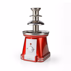 Nedis FCCF100FRD fontaine à chocolat Rouge, Blanc 90 W