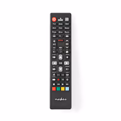Nedis TVRC41PHBK, TV, IR Wireless, Appuyez sur les boutons, Noir