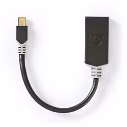 Nedis CCBW37654AT02, 0,2 m, Mini DisplayPort, HDMI, Mâle, Femelle, Droit
