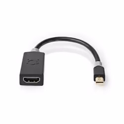 Nedis CCBW37654AT02 câble vidéo et adaptateur 0,2 m Mini DisplayPort HDMI Anthracite