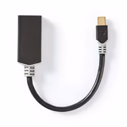 Nedis CCBW37654AT02 câble vidéo et adaptateur 0,2 m Mini DisplayPort HDMI Anthracite