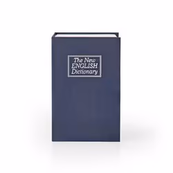 Nedis BOOKSEDS01BU, Coffre-fort portable, Bleu, Argent, Clé, 0,86 L, 0,86 L, ABS, Acier
