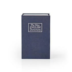 Nedis BOOKSEDS01BU coffre-fort Coffre-fort portable 0,86 L ABS, Acier Bleu, Argent