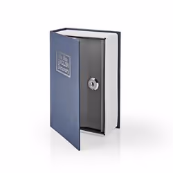 Nedis BOOKSEDS01BU coffre-fort Coffre-fort portable 0,86 L ABS, Acier Bleu, Argent