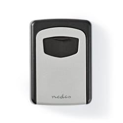 Nedis KEYCC01GY coffre-fort Coffre-fort mural Aluminium Noir, Argent