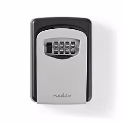 Nedis KEYCC01GY coffre-fort Coffre-fort mural Aluminium Noir, Argent