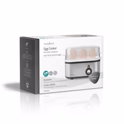 Nedis KAEB120EAL cuiseur d'oeufs 3 œufs 210 W Aluminium, Noir, Transparent - Vue supplémentaire 13