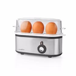 Nedis KAEB120EAL cuiseur d'oeufs 3 œufs 210 W Aluminium, Noir, Transparent - Vue supplémentaire 7