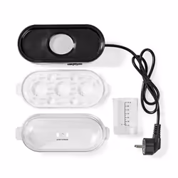 Nedis KAEB120EAL cuiseur d'oeufs 3 œufs 210 W Aluminium, Noir, Transparent - Vue supplémentaire 8