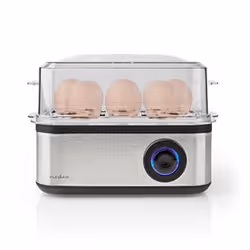 Nedis KAEB130EAL cuiseur d'oeufs 8 œufs 500 W Aluminium, Noir