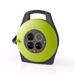 Nedis PECCR10UFGN enrouleur de câble 3 sortie(s) CA 10 m
