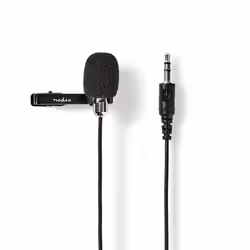 Nedis MICCJ105BK microphone Noir, Chrome Microphone à clipser