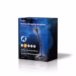 Nedis GMICGU100BK microphone Noir, Bleu Microphone de PC - Vue supplémentaire 6
