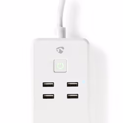 Nedis WIFIP311FWT prise d’alimentation Smart 3 sortie(s) CA Type F (CEE 7/4) 1,8 m 4 3680 W Blanc