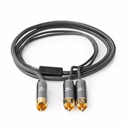 Nedis CATB24000GY30 câble audio 3 m RCA 2 x RCA Gris
