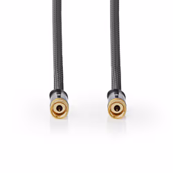 Nedis CSTB41000GY50 câble coaxial 5 m Type F Gris