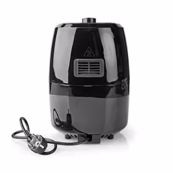 Nedis KAAF120FBK friteuse Unique 2,4 L Autonome 1000 W Friteuse d’air chaud Aluminium, Noir