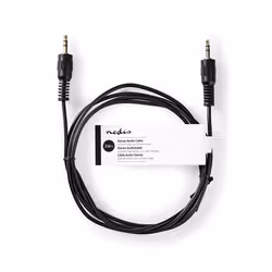 Nedis CAGT22000BK20 câble audio 2 m 3,5mm Noir