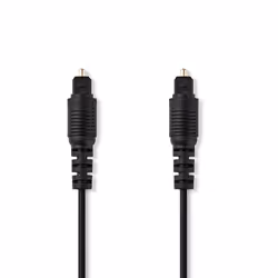 Nedis CAGT25000BK20, TOSLINK, Mâle, TOSLINK, Mâle, 2 m, Noir