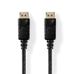Nedis CCGT37010BK20 câble DisplayPort 2 m Noir