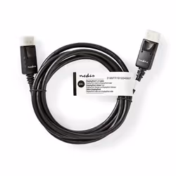 Nedis CCGT37010BK20 câble DisplayPort 2 m Noir