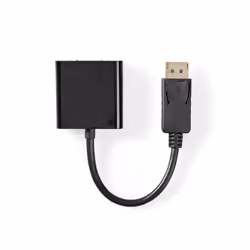 Nedis CCGT37350BK02, 0,2 m, DisplayPort, VGA (D-Sub), Mâle, Femelle, Droit