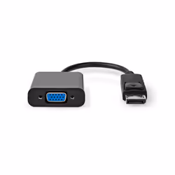 Nedis CCGT37350BK02 câble vidéo et adaptateur 0,2 m DisplayPort VGA (D-Sub) Noir