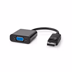 Nedis CCGT37350BK02 câble vidéo et adaptateur 0,2 m DisplayPort VGA (D-Sub) Noir