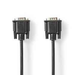 Nedis CCGT59000BK20 câble VGA 2 m VGA (D-Sub) Noir