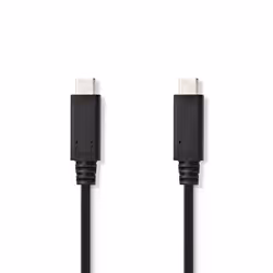 Nedis CCGT64750BK10, 1 m, USB C, USB C, USB 3.2 Gen 2 (3.1 Gen 2), Noir