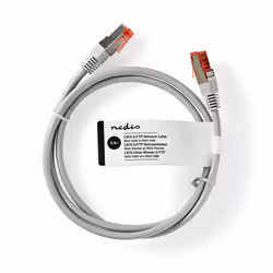 Nedis CCGT85221GY05 câble de réseau Gris 0,5 m Cat6 S/FTP (S-STP)