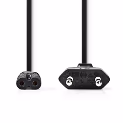 Nedis CEGT11040BK30 câble électrique Noir 3 m IEC 320 Coupleur C7