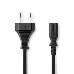 Nedis CEGT11040BK50 câble électrique Noir 5 m IEC 320 Coupleur C7