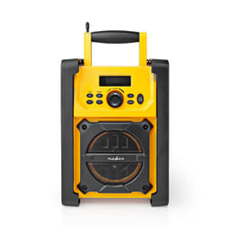 Nedis RDFM3100YW Radio portable Chantier Numérique Noir, Jaune