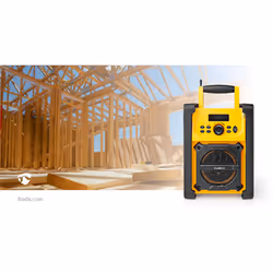 Nedis RDFM3100YW Radio portable Chantier Numérique Noir, Jaune - Vue supplémentaire 11