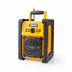 Nedis RDFM3100YW Radio portable Chantier Numérique Noir, Jaune