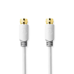 Nedis CSBW41000WT30 câble coaxial 3 m Type F Blanc